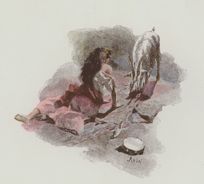 Kuvitus Notre-Dame De Parisille, Victor Hugo tekijältä Lucius Rossi