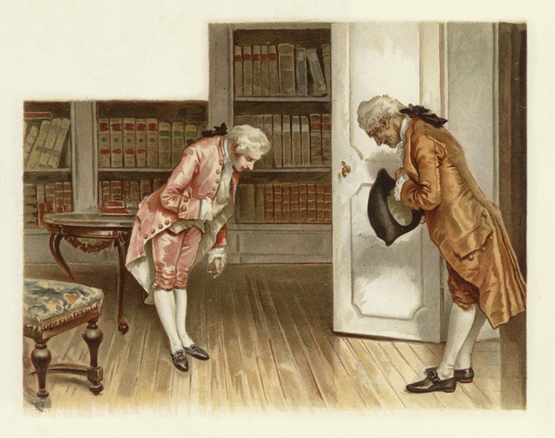 Kuvitus elokuvalle The School for Scandal (chromolitho) tekijältä Lucius Rossi