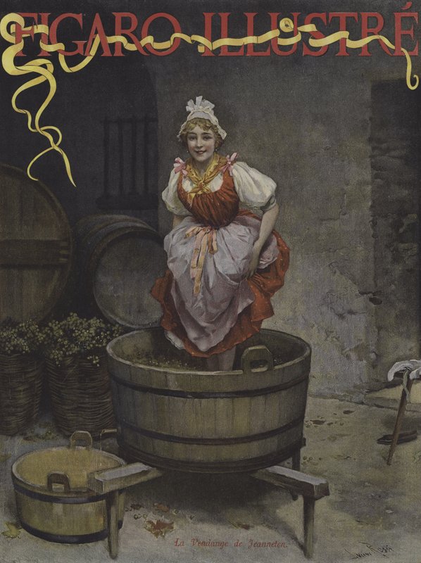 Jeannetonin sato. Le Figaro Illustren kansi, marraskuu 1895 tekijältä Lucius Rossi