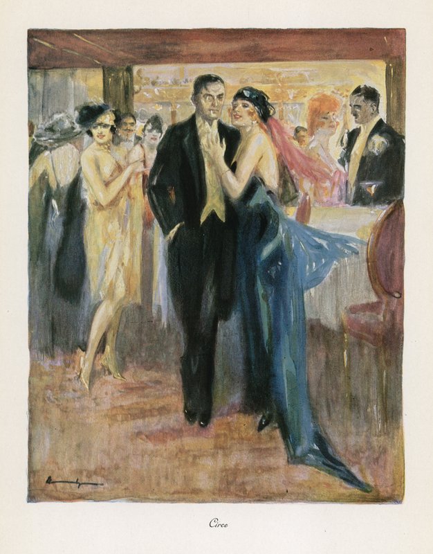 Circe (väri litho) tekijältä Ludwig Lutz Ehrenberger