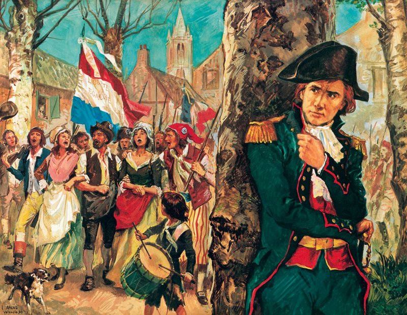 Kapteeni Rouget de Lisle, Marseillaise-kappaleen säveltäjä. tekijältä Luis Arcas Brauner