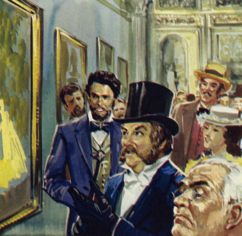 La Loge oli Renoirin panos ensimmäiseen impressionistien näyttelyyn (värilitografia). tekijältä Luis Arcas Brauner