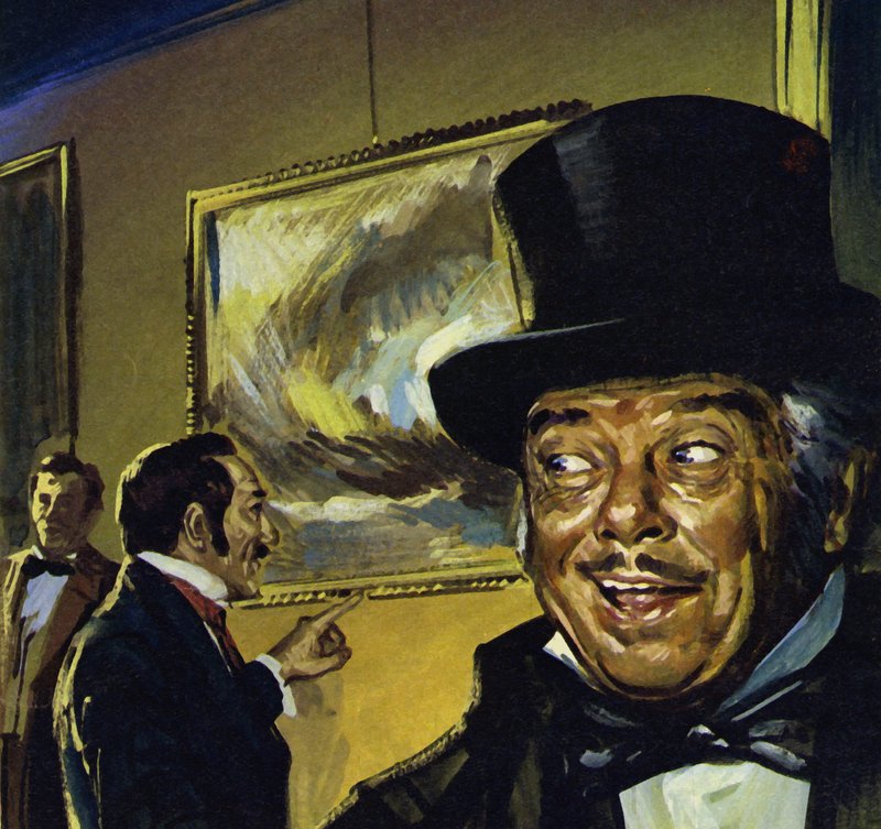 Turnerin maalaus "Lumimyrsky" Kuninkaallisessa Akatemiassa (värilitro). tekijältä Luis Arcas Brauner