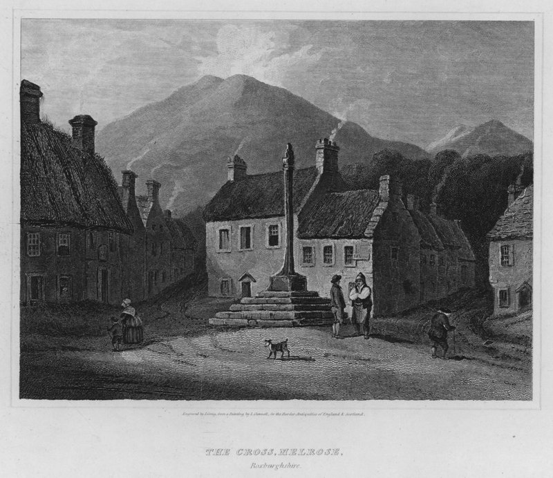 Risti, Melrose, Roxburghshire (kaiverrus) (kaiverrus) tekijältä Luke (after) Clennell