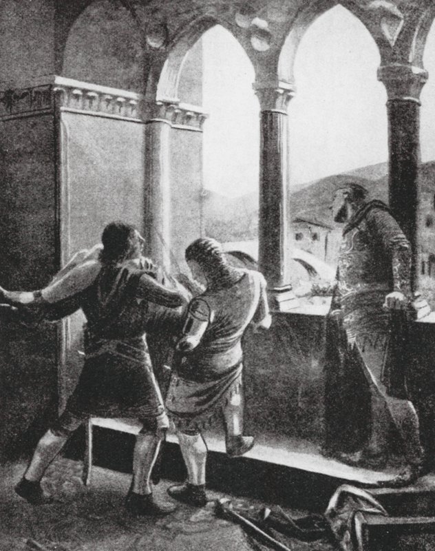 Infante Don Juanin murha (litografia) tekijältä Macario Marcoartu
