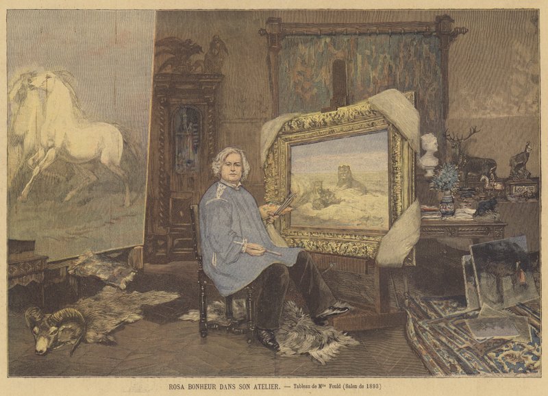 Rosa Bonheur studiossaan tekijältä Madame Consuelo Fould