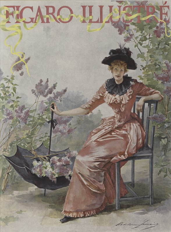 Le Figaro Illustre -lehden kansi, toukokuu 1891 tekijältä Madeleine Lemaire