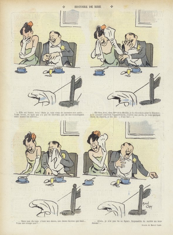 Kuvitus Le Rirelle tekijältä Marcel Amable O.L. Capy