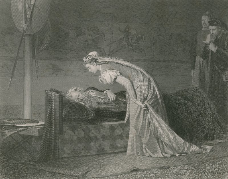 Lear ja Cordelia, kuningas Lear tekijältä Marcus Stone