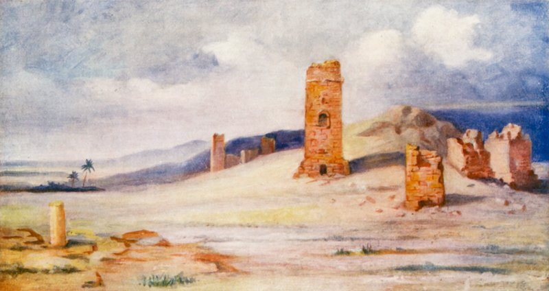 Mortuary Towers, Palmyra (värilitro) tekijältä Margaret Thomas