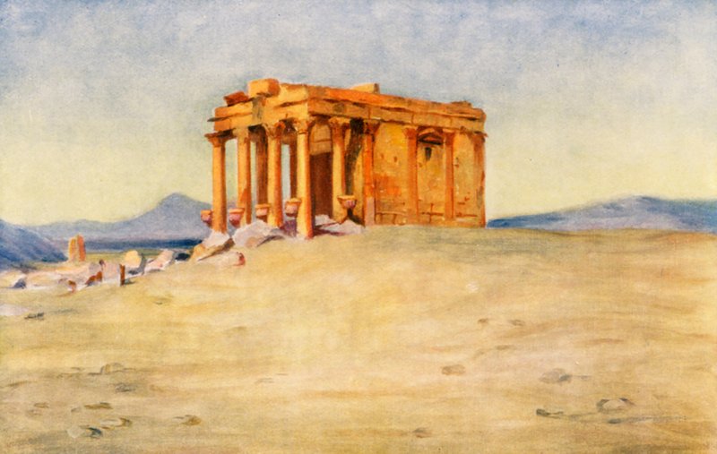 Kuninkaan äidin temppeli, Palmyra (värilitro) tekijältä Margaret Thomas
