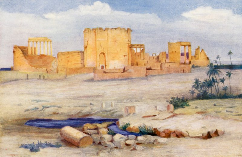 Auringon temppeli, Palmyra (värilitro) tekijältä Margaret Thomas