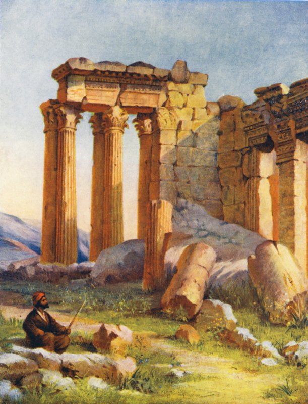 Pieni temppeli, Baalbek (värilitro) tekijältä Margaret Thomas