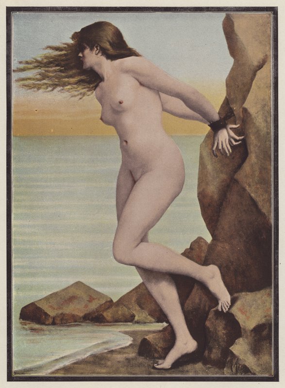 Andromeda (väri litho) tekijältä Marguerite Arosa