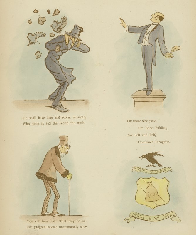 Sivu julkaisusta The Satires of Cynicus tekijältä Martin Cynicus Anderson