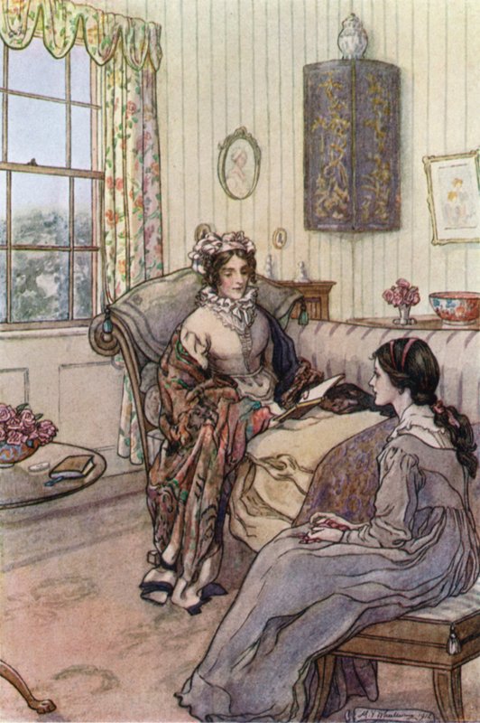 Rouva Gaskellin kuvitus vaimoille ja tyttäreille tekijältä Mary V. Wheelhouse
