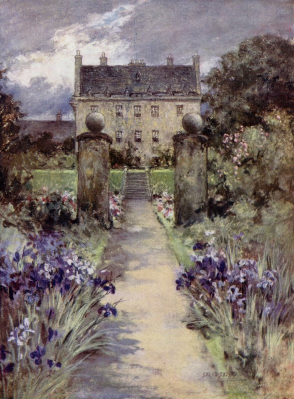 Scottish Gardens: Carnock (väri litho) tekijältä Mary Georgina Wade Wilson