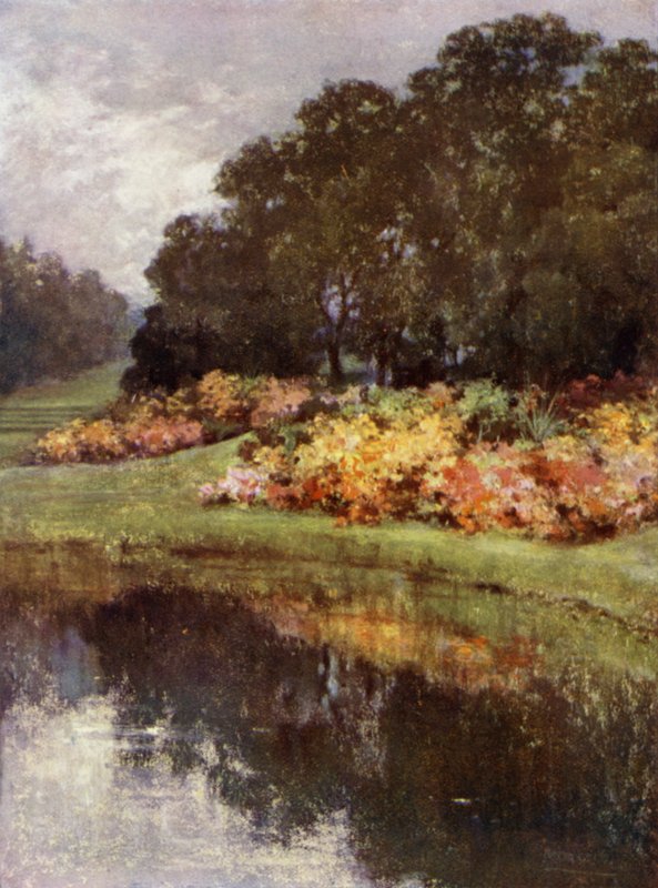 Scottish Gardens: Castle Kennedy (väri litho) tekijältä Mary Georgina Wade Wilson