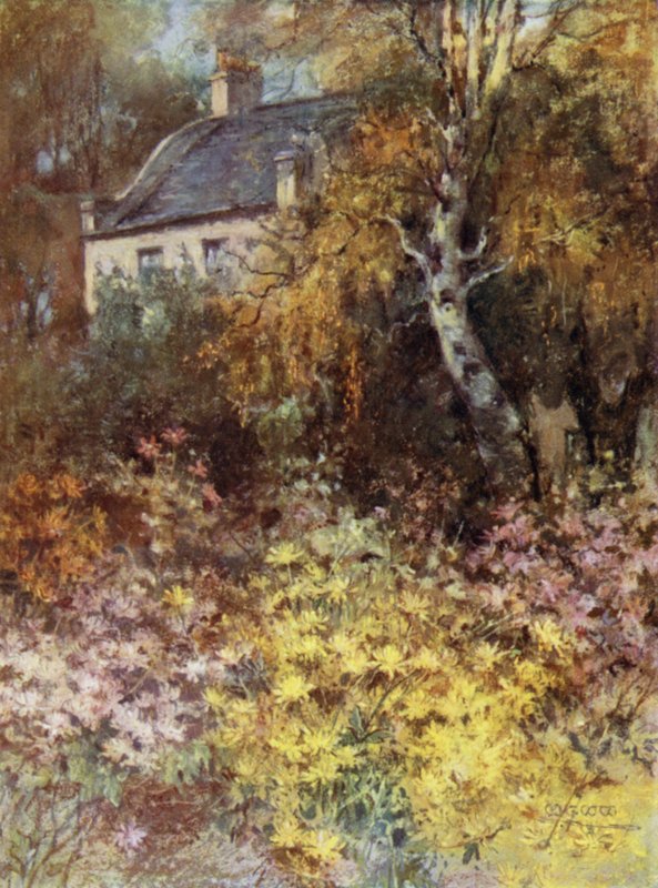 Scottish Gardens: Raeden House (väri litho) tekijältä Mary Georgina Wade Wilson