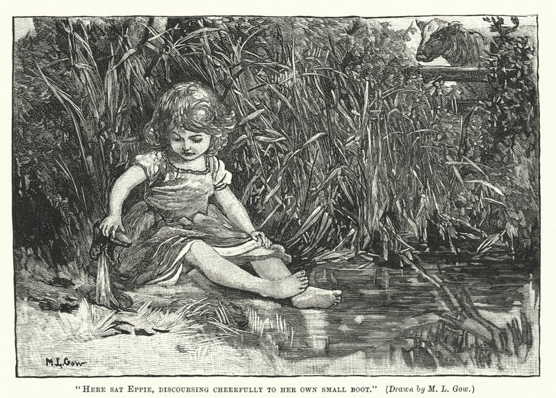 Silas Marner - Tässä istui Eppie ja keskusteli iloisesti oman pienen saappaansa kanssa tekijältä Mary L. Gow