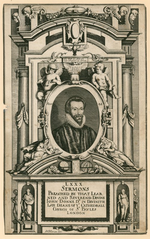 Tohtori John Donne, Lontoon St Paulin katedraalikirkon edesmennyt dekaani tekijältä Mattaus the Younger Merian