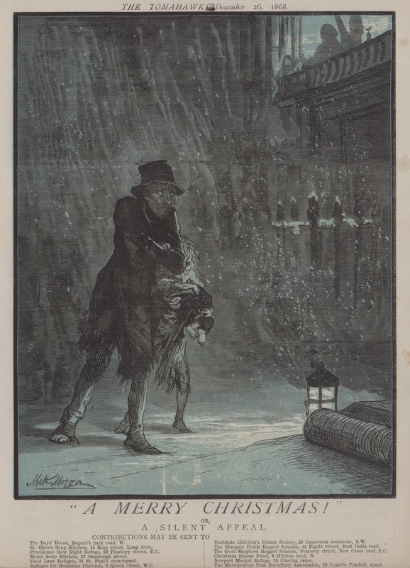 Hyvää joulua! tai Hiljainen vetoomus (väri litho) tekijältä Matthew