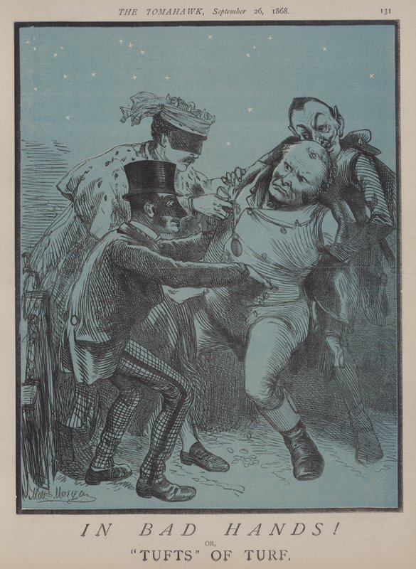 Huonoissa käsissä! tai, turvetupsut (väri litho) tekijältä Matthew
