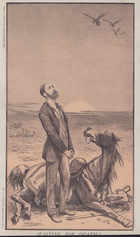 Kuolemaa odotellessa! (väri litho) tekijältä Matthew