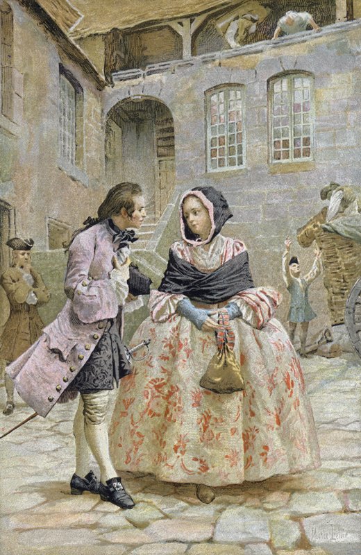 Ensimmäinen kohtaaminen Chevalier des Grieux