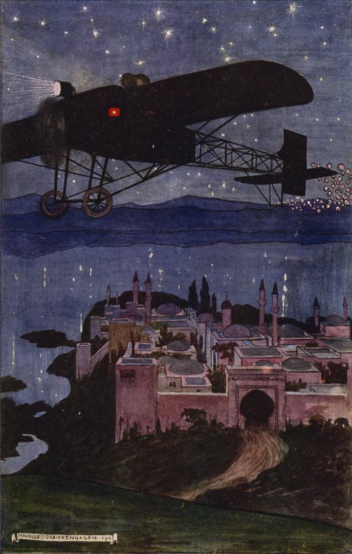 Vierailu Bagdadiin: Matka (väri litho) tekijältä Maurice (after) Greiffenhagen