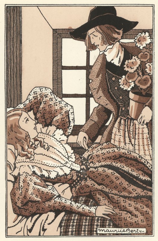 Kuvitus Scenes de la Vie de Boheme, Henri Murger (litho) tekijältä Maurice Berty