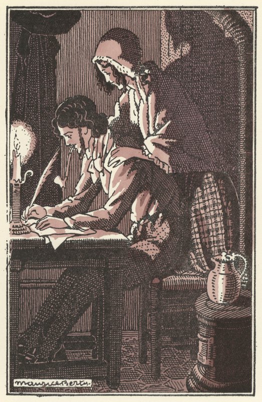 Kuvitus Scenes de la Vie de Boheme, Henri Murger (litho) tekijältä Maurice Berty