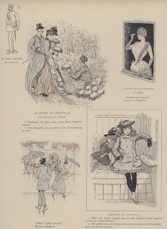 Kuvitus Paris Brillantille (väri litho) tekijältä Maurice Charles Mathieu Bonvoisin