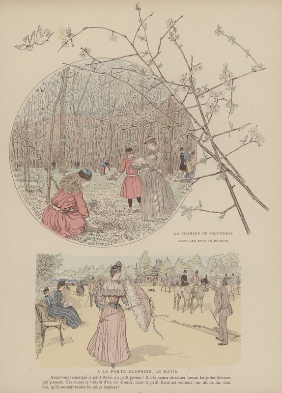 Kuvitus Paris Brillantille (väri litho) tekijältä Maurice Charles Mathieu Bonvoisin