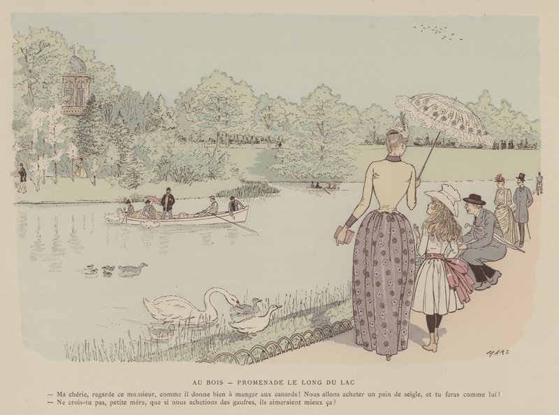 Kuvitus Paris Brillantille (väri litho) tekijältä Maurice Charles Mathieu Bonvoisin