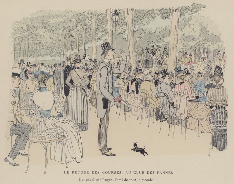 Kuvitus Paris Brillantille (väri litho) tekijältä Maurice Charles Mathieu Bonvoisin