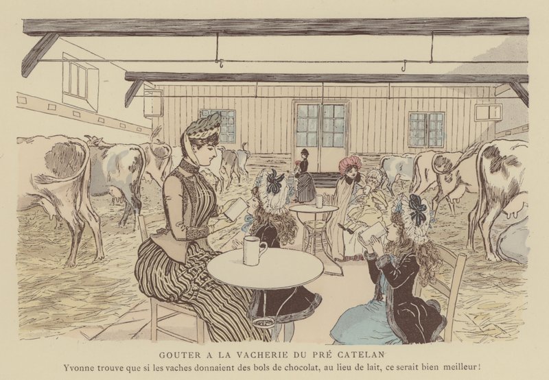 Kuvitus Paris Brillantille (väri litho) tekijältä Maurice Charles Mathieu Bonvoisin