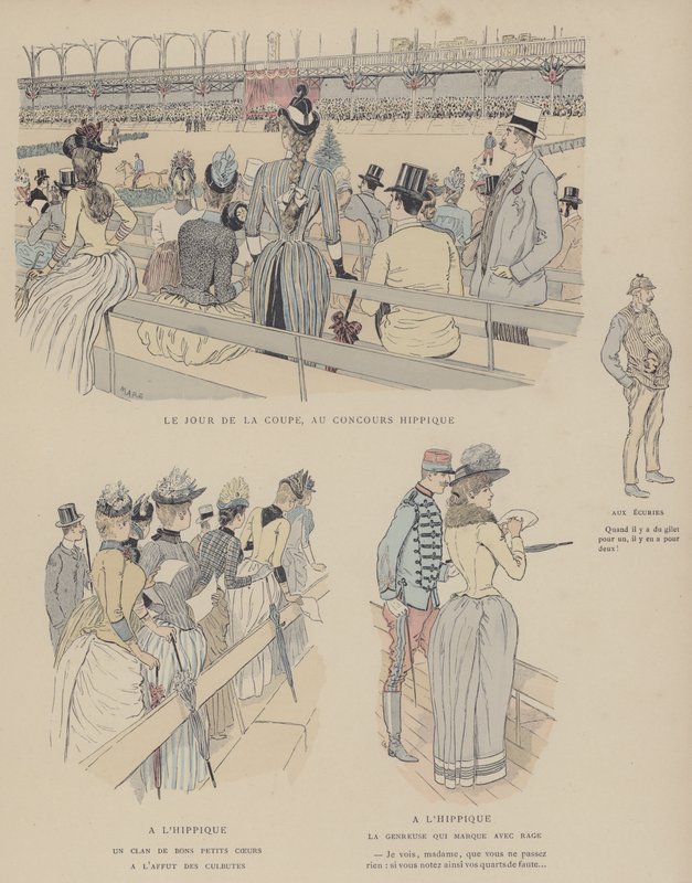 Kuvitus Paris Brillantille (väri litho) tekijältä Maurice Charles Mathieu Bonvoisin