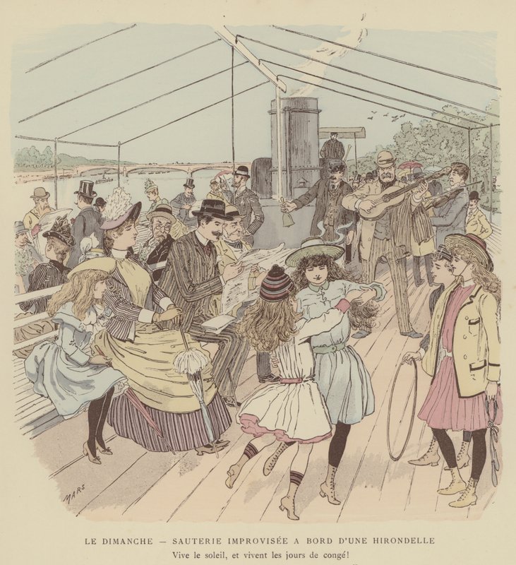 Kuvitus Paris Brillantille (väri litho) tekijältä Maurice Charles Mathieu Bonvoisin