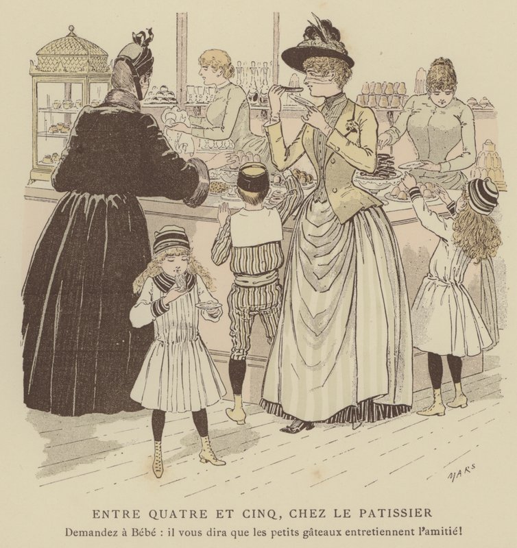 Kuvitus Paris Brilliantille (väri litho) tekijältä Maurice Charles Mathieu Bonvoisin