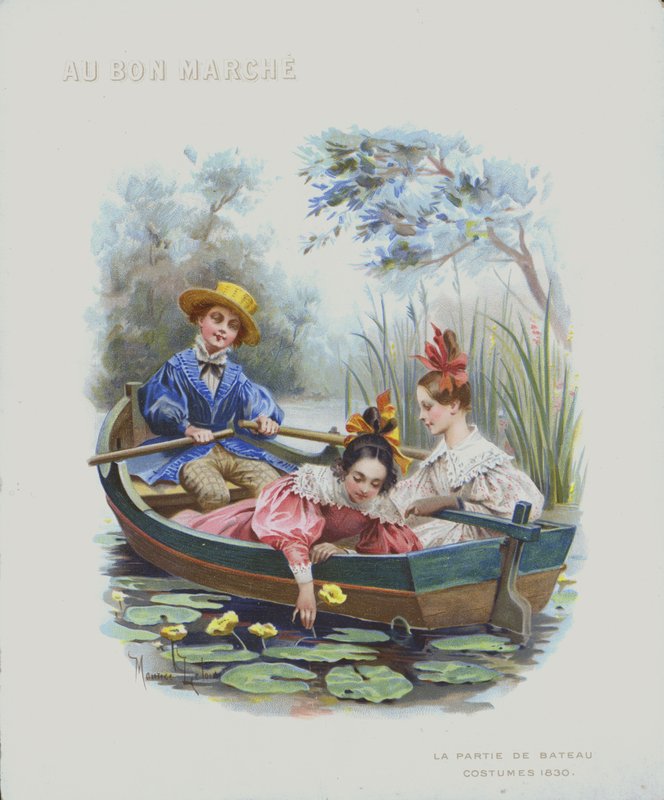 Veneily, puvut 1830 (chromolitho) tekijältä Maurice Leloir