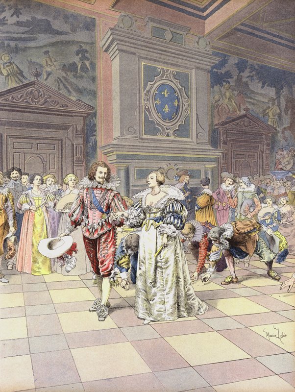 George Villiers, Buckinghamin ensimmäinen herttua Ranskan hovissa tekijältä Maurice Leloir