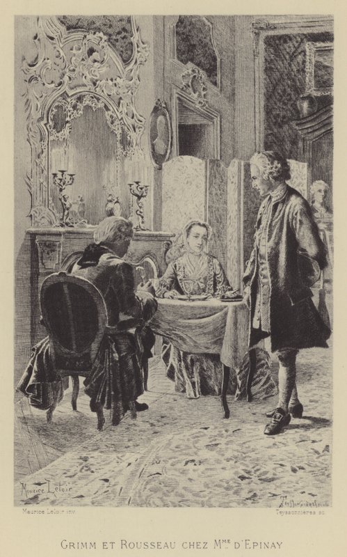 Grimm ja Rousseau Madame d