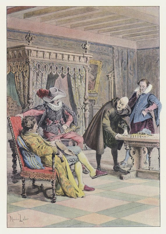 Kuvitus Gil Blasille (väri litho) tekijältä Maurice Leloir