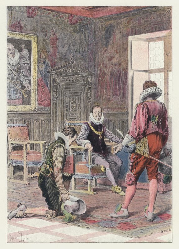 Kuvitus Gil Blasille (väri litho) tekijältä Maurice Leloir