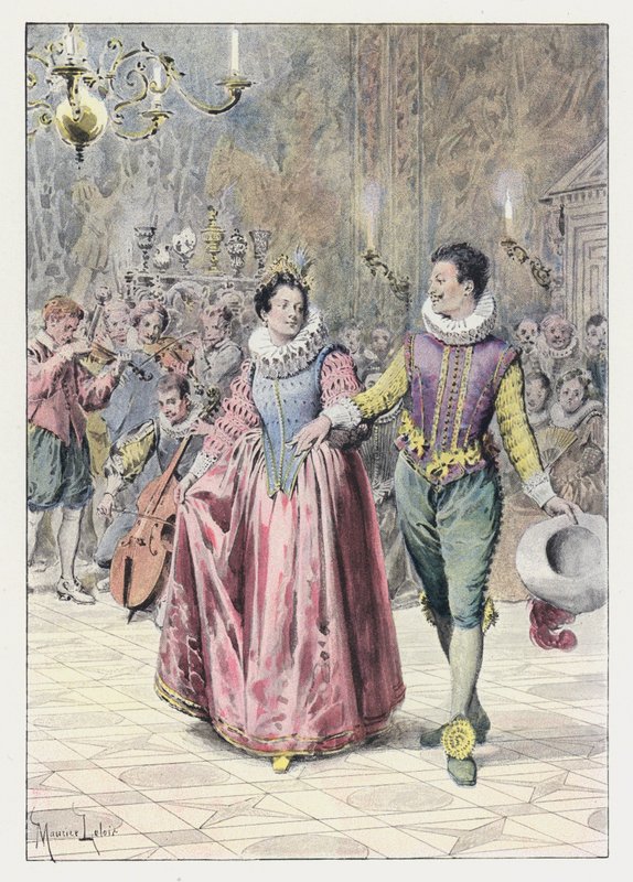 Kuvitus Gil Blasille (väri litho) tekijältä Maurice Leloir