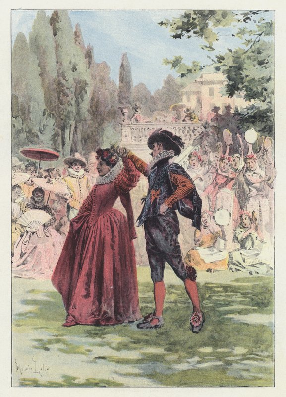 Kuvitus Gil Blasille (väri litho) tekijältä Maurice Leloir