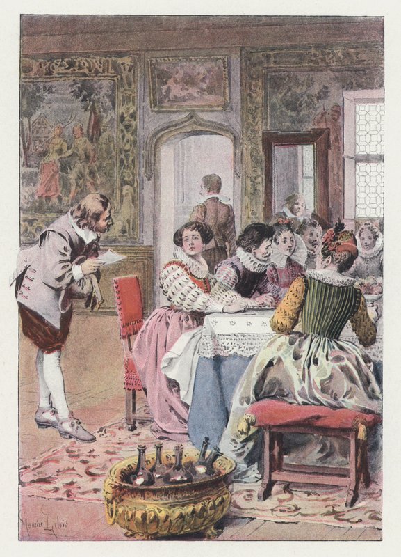 Kuvitus Gil Blasille (väri litho) tekijältä Maurice Leloir