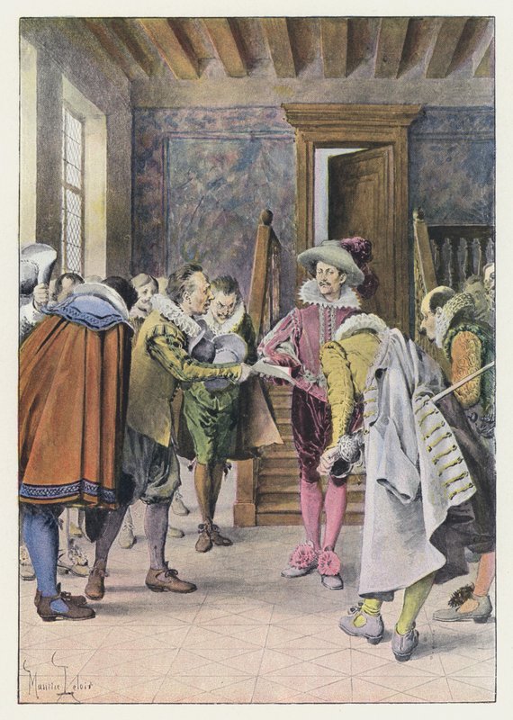 Kuvitus Gil Blasille (väri litho) tekijältä Maurice Leloir