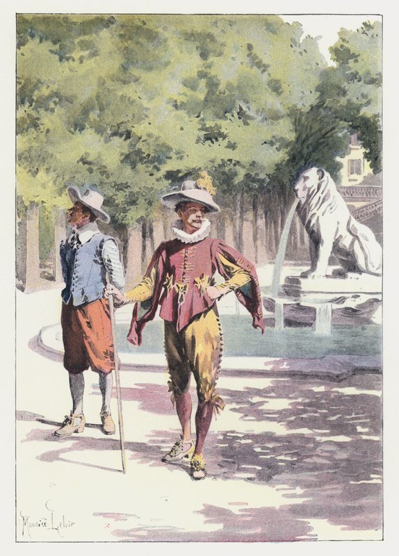 Kuvitus Gil Blasille (väri litho) tekijältä Maurice Leloir